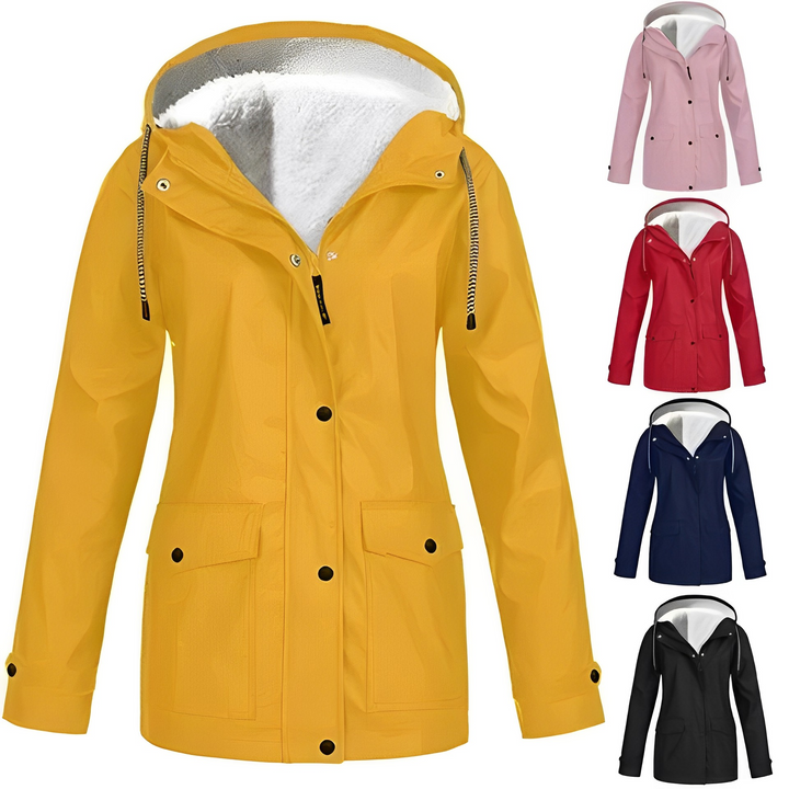 Fleece bélelt női esőkabát - WarmWarder