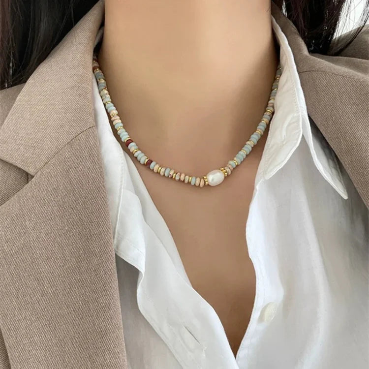 Színes Természetes Kő Ékszerszett - Elena