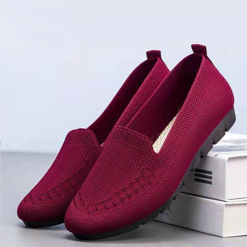 Kényelmes és légáteresztő női slip-on mindennapi cipők lábboltozat-támogatással – Leona