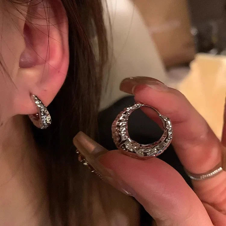 Stílusos Karika Fülbevalók - Noor