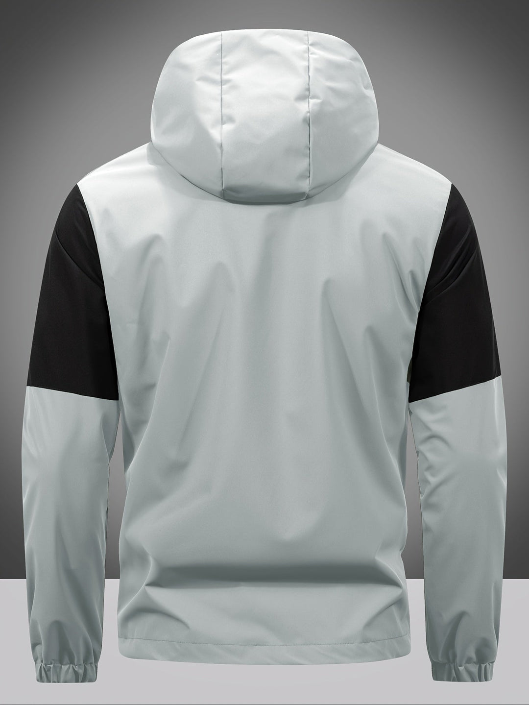 Férfi dzseki cipzárral, kapucnival és színblokkal - Milan