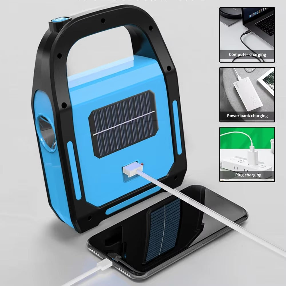 Újratölthető USB Campinglámpa Powerbank-kel - SolarGlow