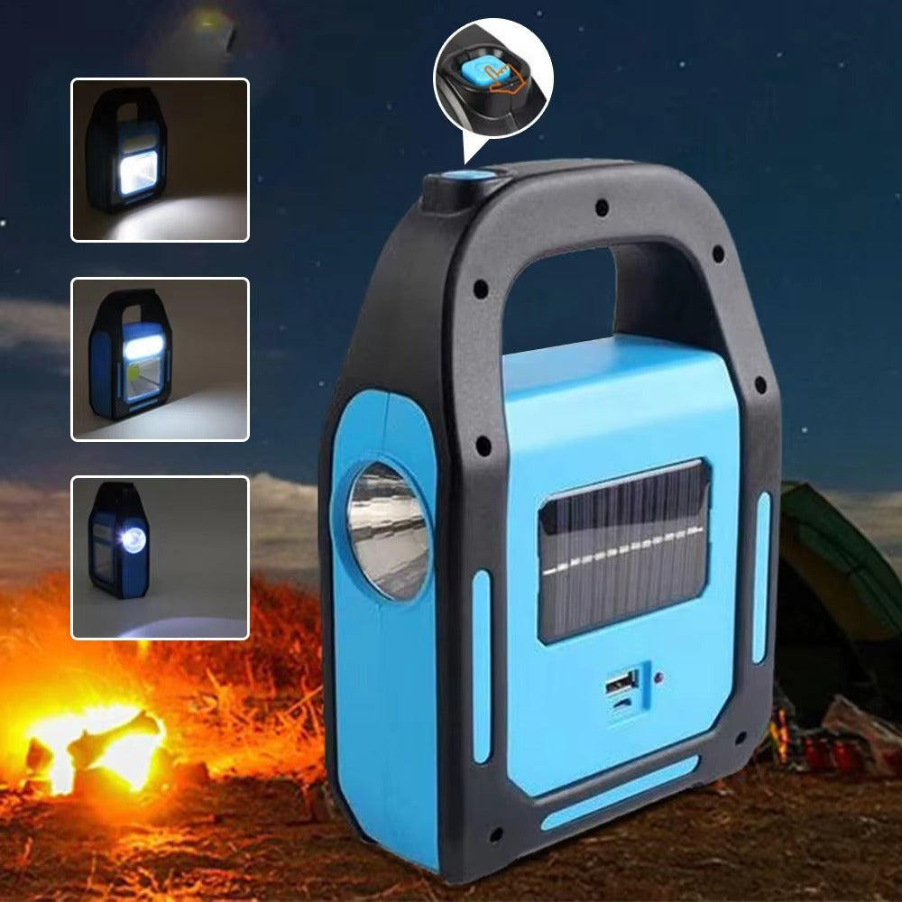 Újratölthető USB Campinglámpa Powerbank-kel - SolarGlow