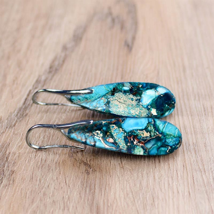 Csepp alakú Császárkő Fülbevalók - Amara