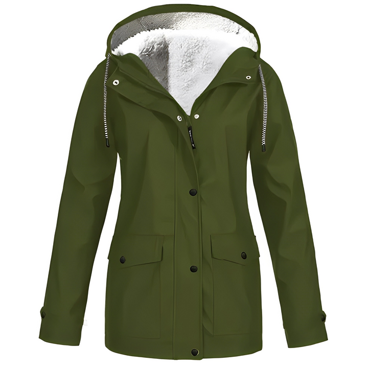 Fleece bélelt női esőkabát - WarmWarder