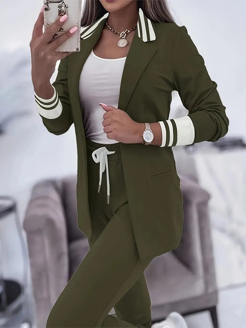 Casual Streetwear Csíkos Szett - Sophie