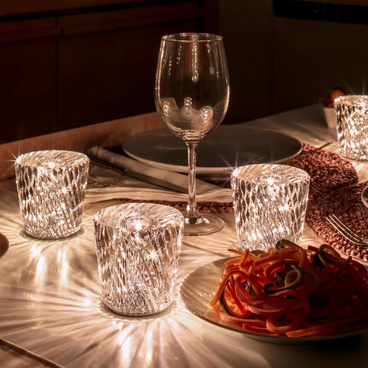 Luxus Újratölthető Gyémánt Kristály Asztali Lámpa - Lumière Diamant