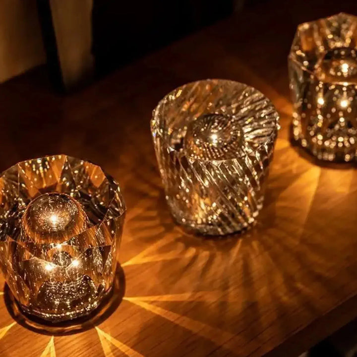 Luxus Újratölthető Gyémánt Kristály Asztali Lámpa - Lumière Diamant
