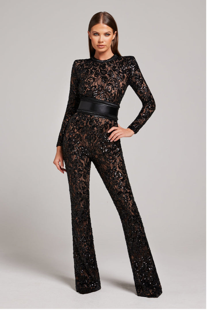 Stílusos estélyi overall V-nyakkal - Juliette