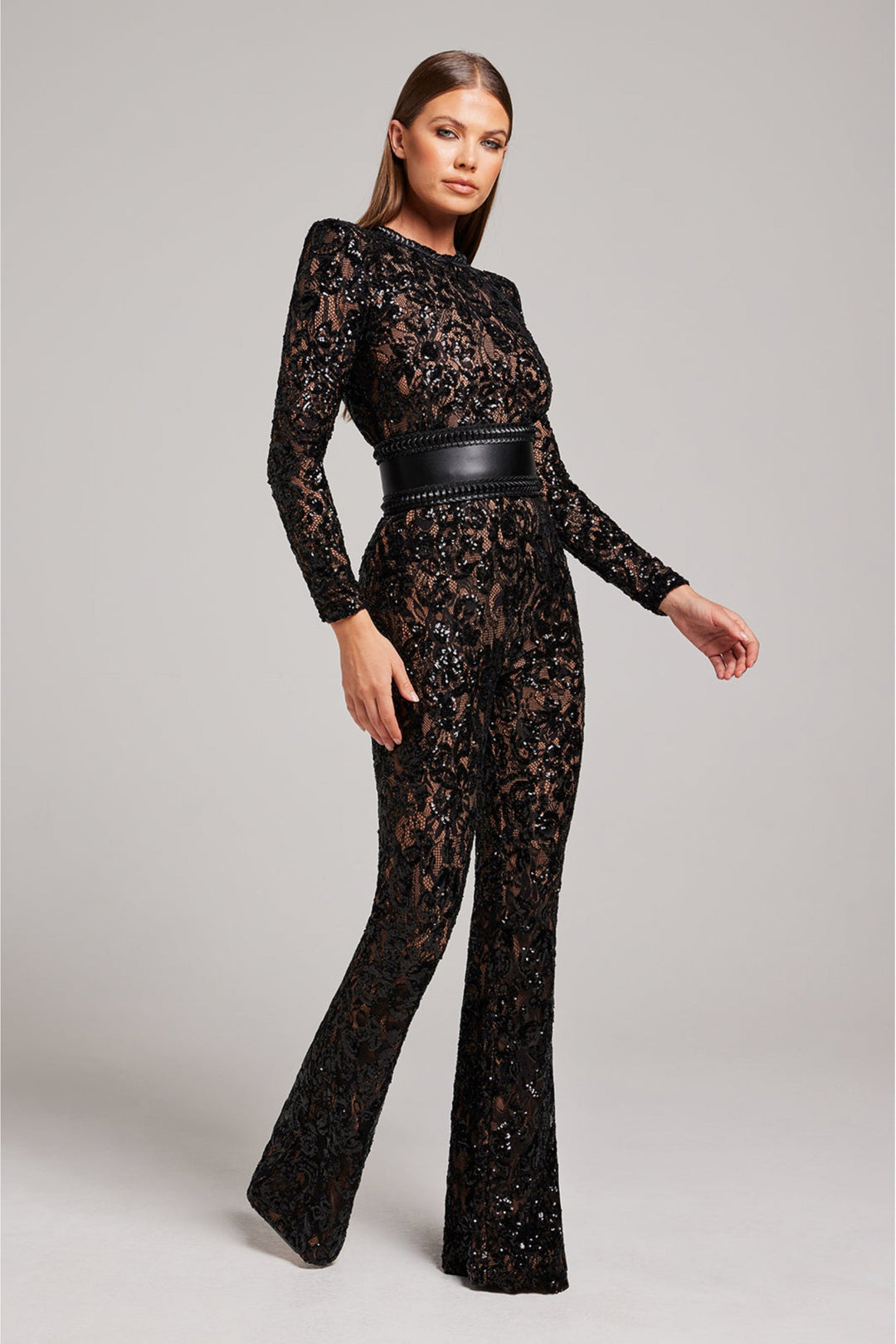 Stílusos estélyi overall V-nyakkal - Juliette