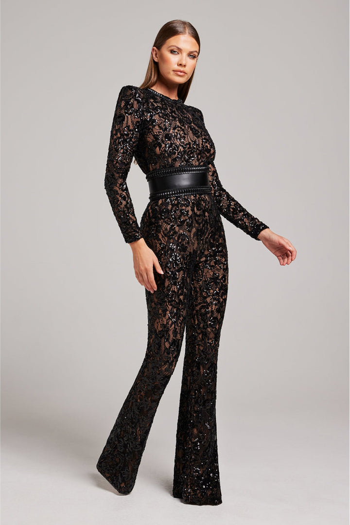 Stílusos estélyi overall V-nyakkal - Juliette