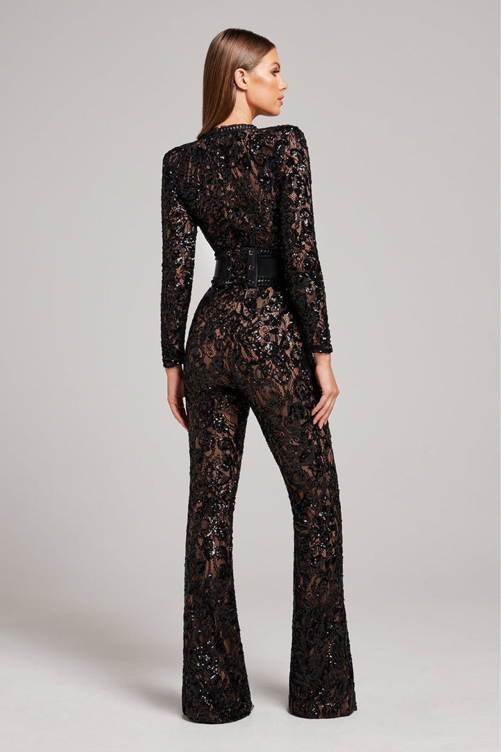 Stílusos estélyi overall V-nyakkal - Juliette