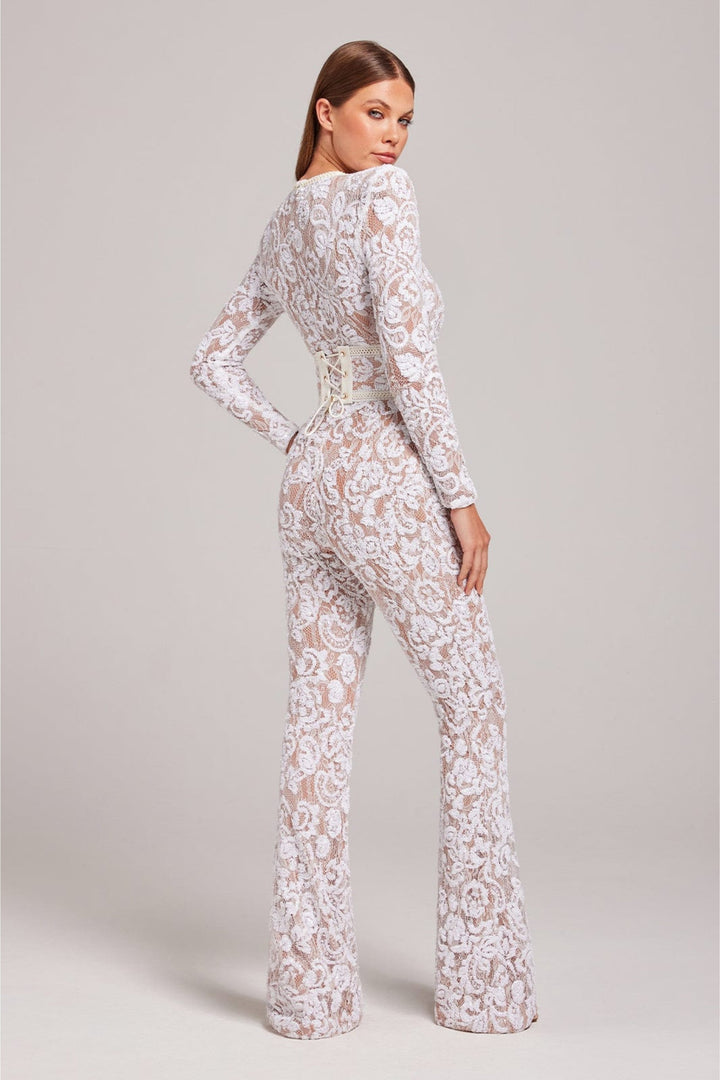 Stílusos estélyi overall V-nyakkal - Juliette