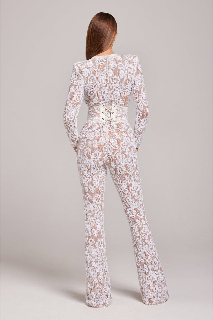 Stílusos estélyi overall V-nyakkal - Juliette