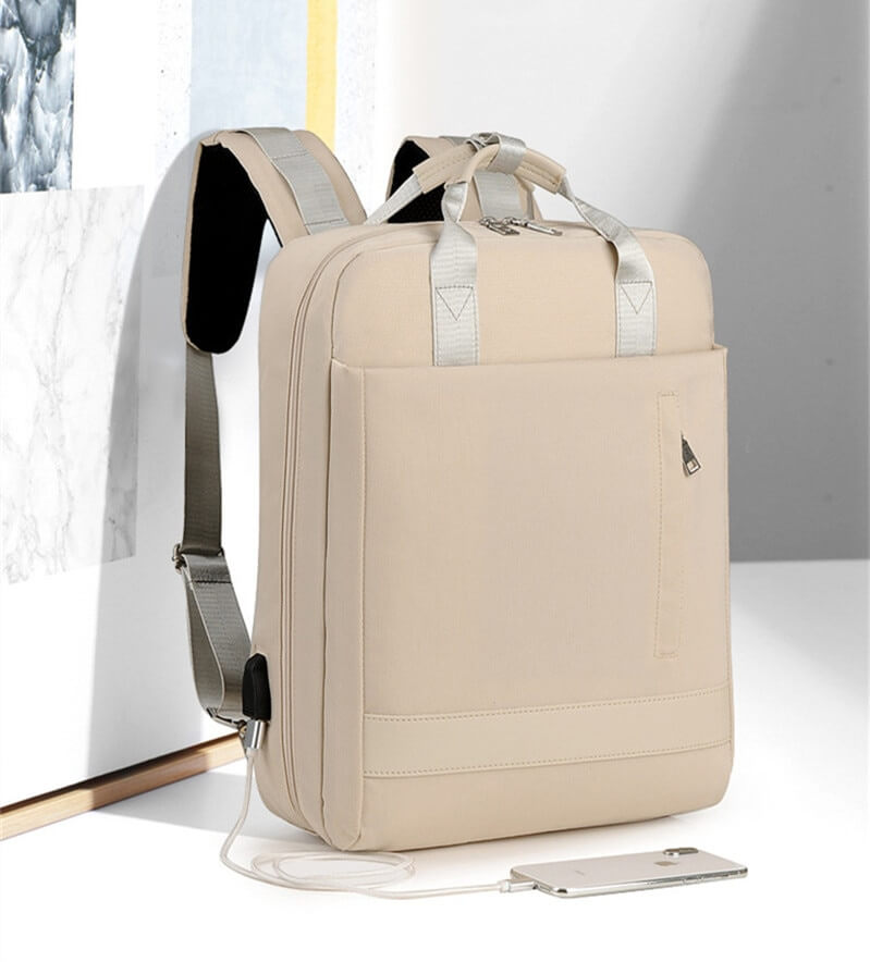 Biztonságos lopásgátló hátizsák rejtett cipzárokkal és USB töltéssel