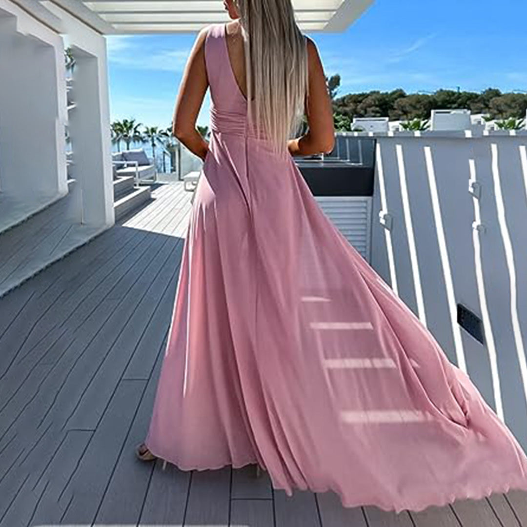 Stílusos ünnepi női overall ruha kinézettel – Lorena