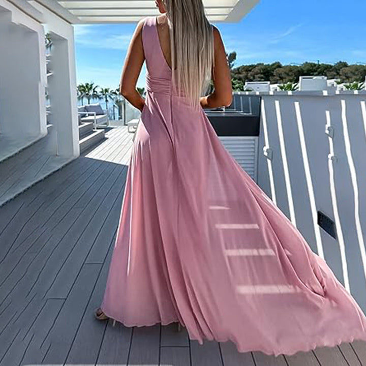 Stílusos ünnepi női overall ruha kinézettel – Lorena