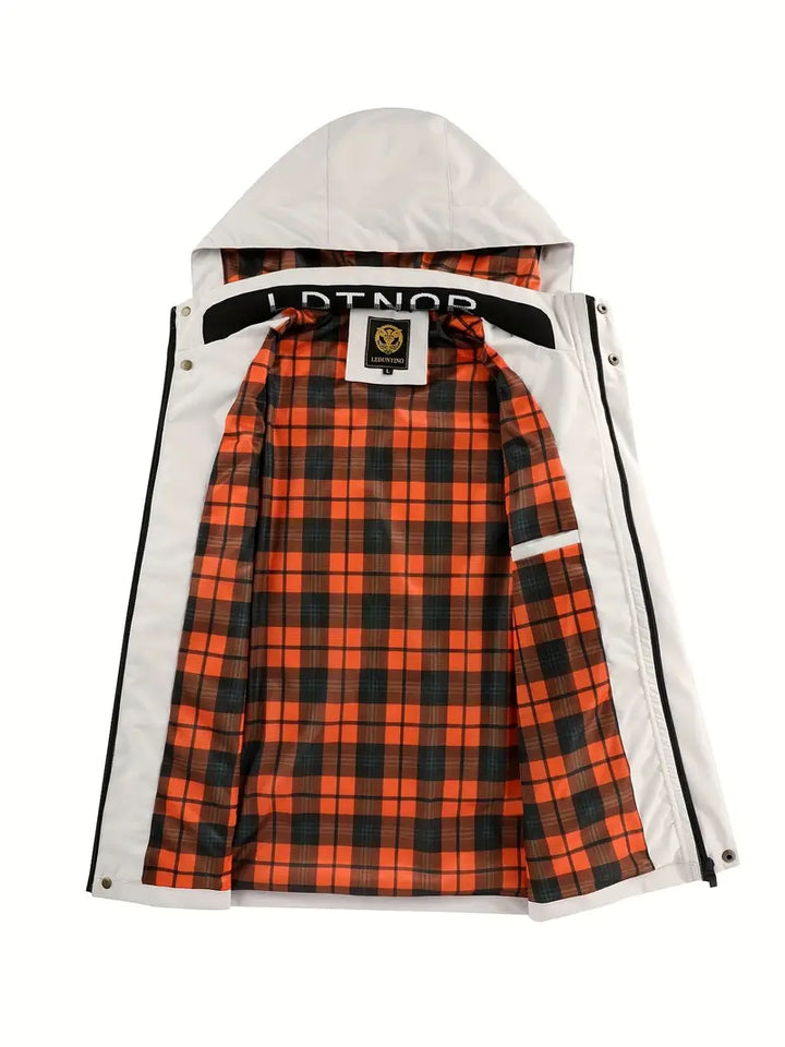 Könnyű férfi szabadtéri dzseki szél- és vízálló kapucnival – Torben