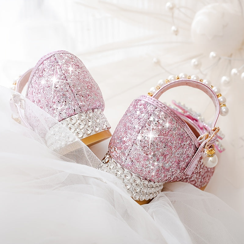 Csillámos Szandál Isla – Kényelmes, Belebújós Cipő Gyöngyökkel és Flitterekkel Lányoknak