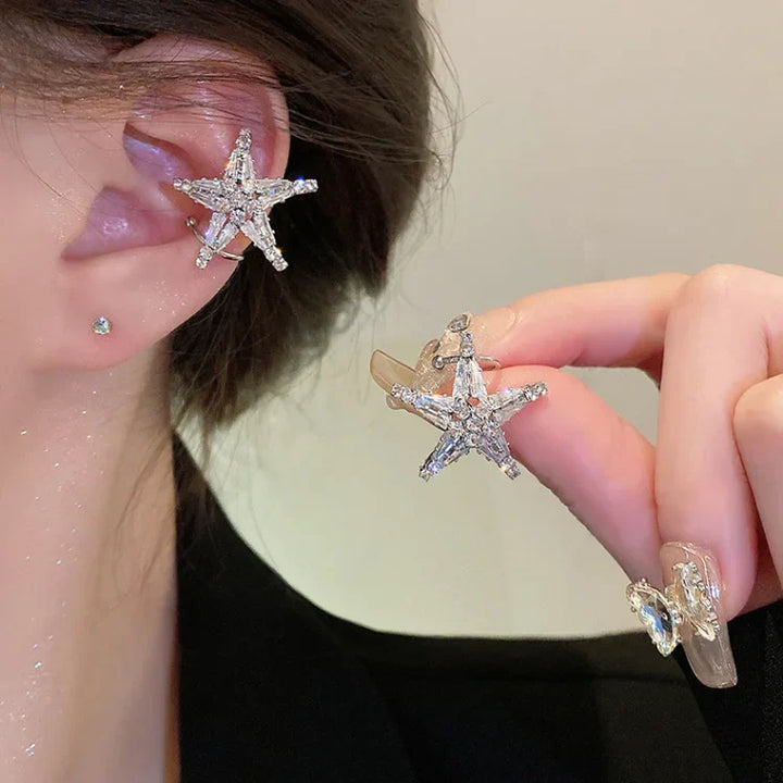 Zirkónia Ster Fülbevaló/Ear Cuff - Lyric