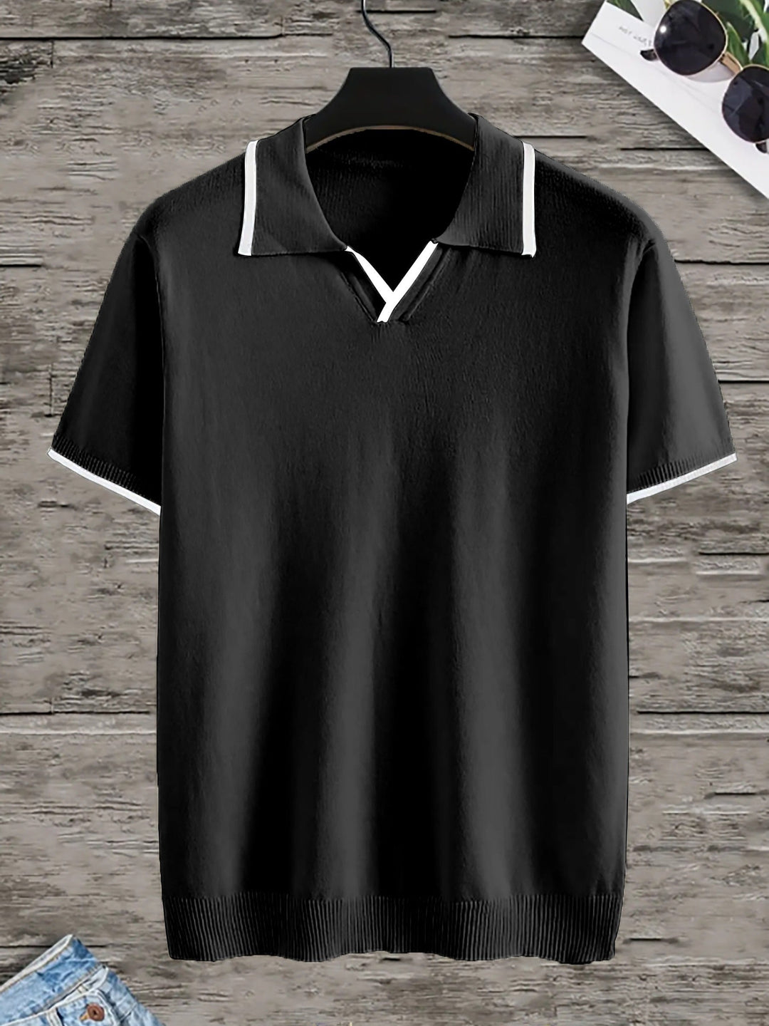 Trendi Fekete Férfi Polo - Rafael