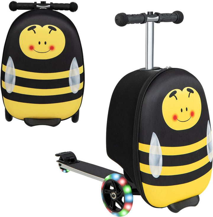 Gyermek 2 az 1-ben Roller Bőrönd LED Kerekekkel