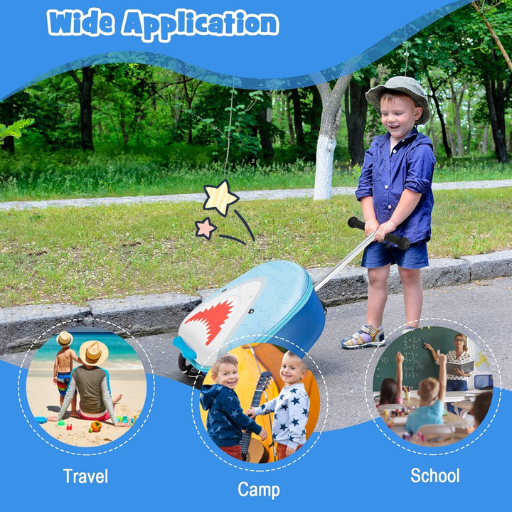 Gyermek 2 az 1-ben Roller Bőrönd LED Kerekekkel