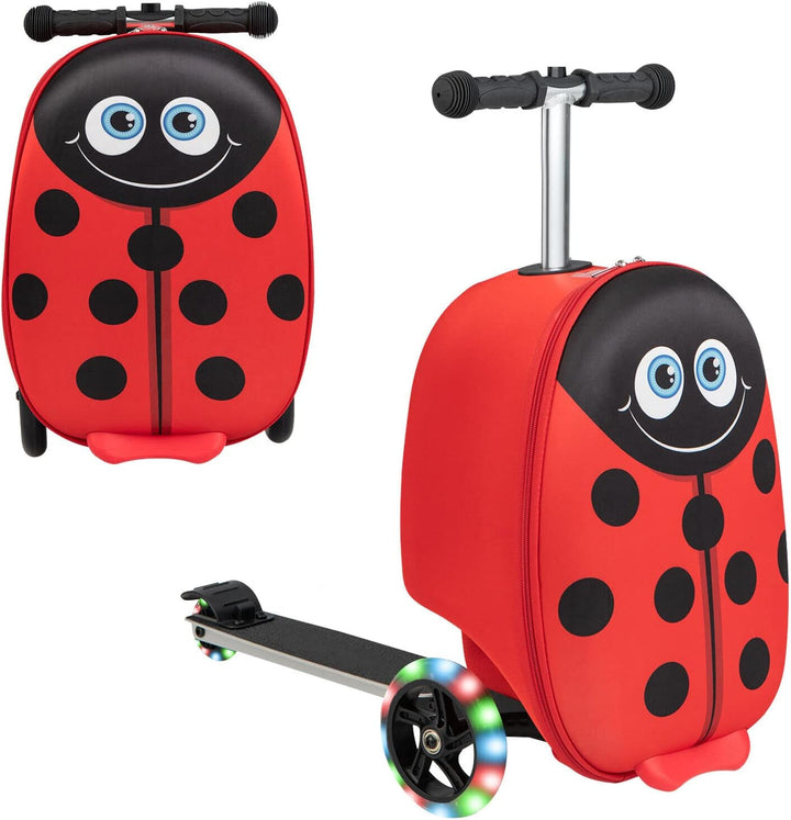 Gyermek 2 az 1-ben Roller Bőrönd LED Kerekekkel