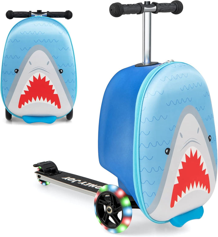 Gyermek 2 az 1-ben Roller Bőrönd LED Kerekekkel