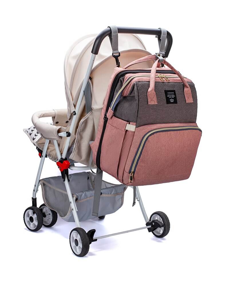 Hordozható babaágy és pelenkázótáska – Többfunkciós utazási hátizsák