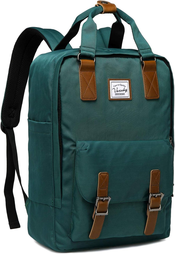 15,6” vízálló vintage laptop hátizsák rendező zsebekkel – UrbanEase