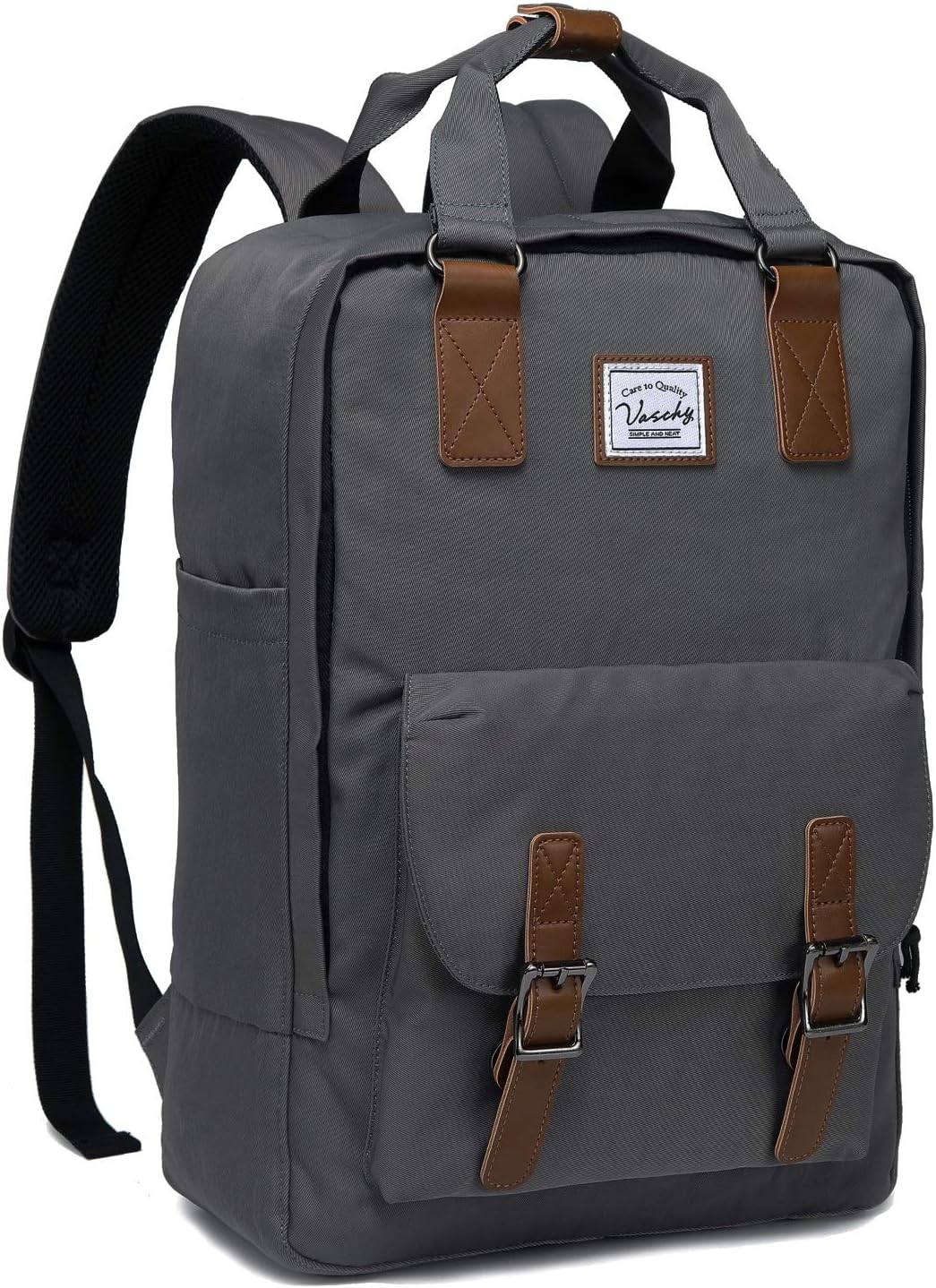 15,6” vízálló vintage laptop hátizsák rendező zsebekkel – UrbanEase