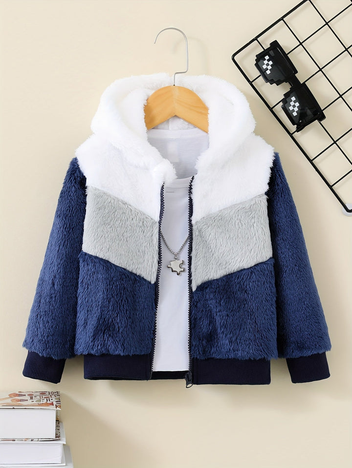 Maradj Melegen Stílusosan – Zafie Polár Kapucnis Kabát Cipzárral Gyerekeknek