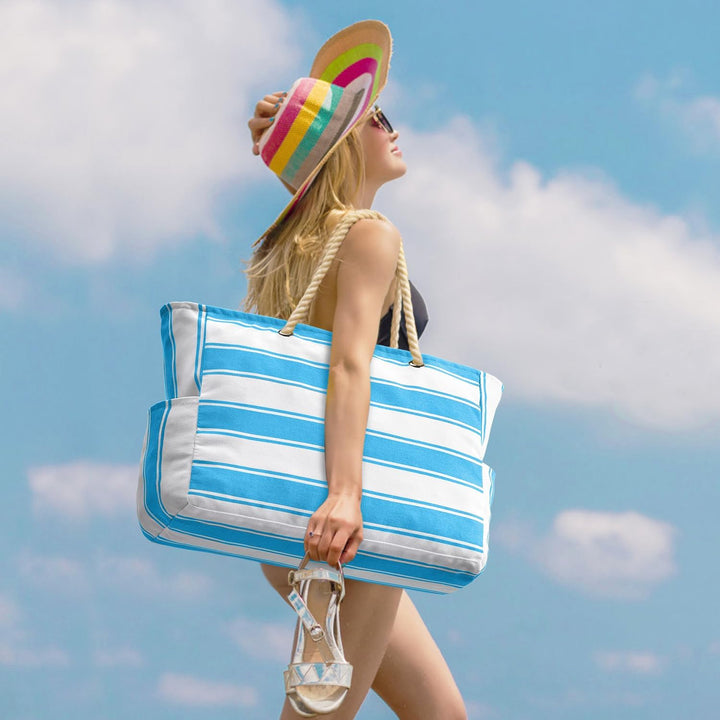 Vízálló és homokálló nagy méretű strandtáska – SandAway