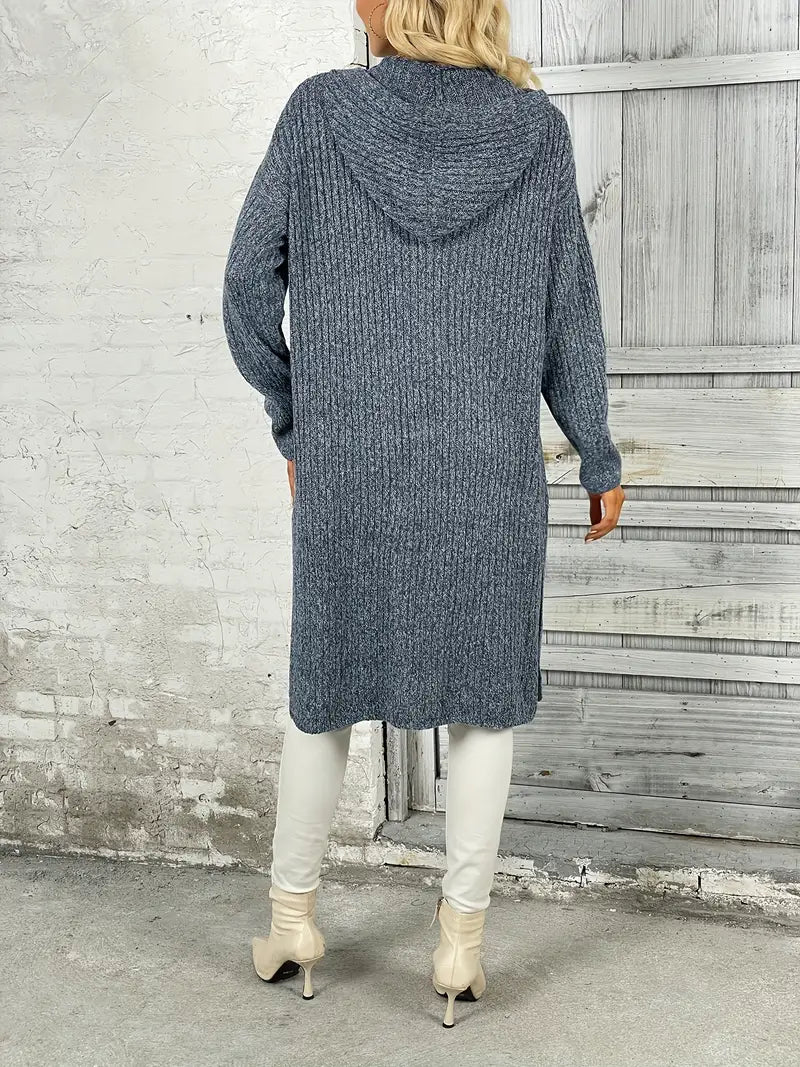Hosszú női kötött kardigán őszre és télre – Elara