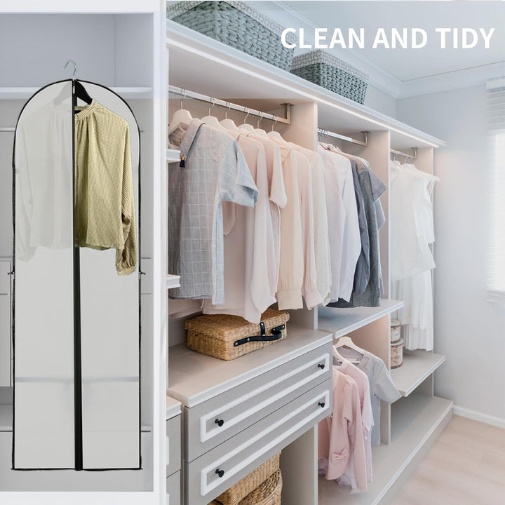 Hosszú Ruhatároló Takaró – 180 cm-es Ruha Táska Cipzárral és Ablakkal (Vásárolj 1-et, és 1-et KAPSZ INGYEN)