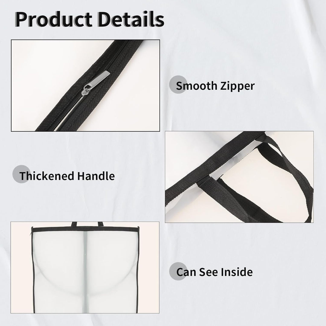 Hosszú Ruhatároló Takaró – 180 cm-es Ruha Táska Cipzárral és Ablakkal (Vásárolj 1-et, és 1-et KAPSZ INGYEN)