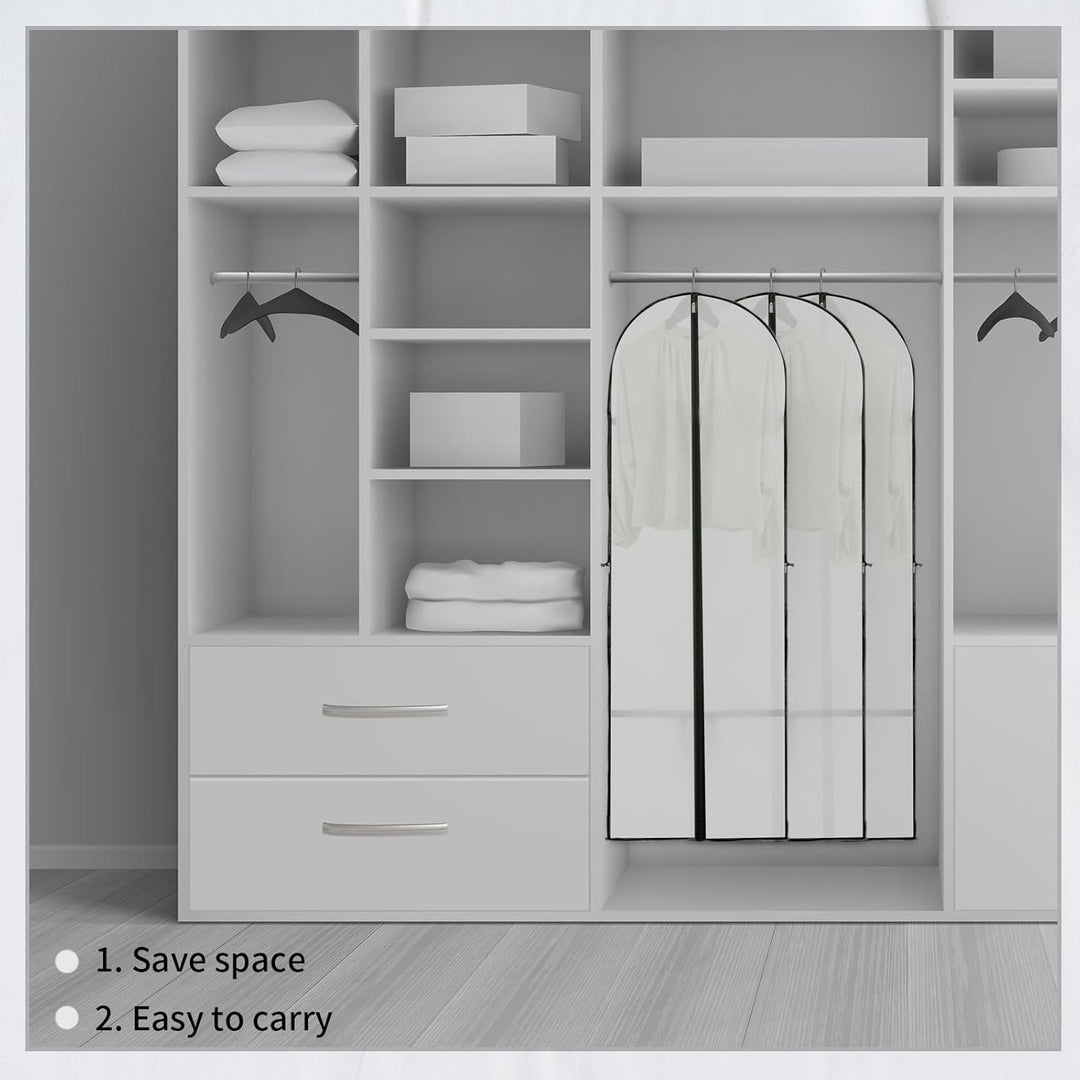 Hosszú Ruhatároló Takaró – 180 cm-es Ruha Táska Cipzárral és Ablakkal (Vásárolj 1-et, és 1-et KAPSZ INGYEN)