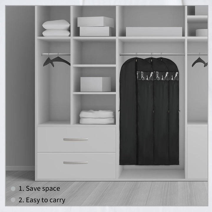 Hosszú Ruhatároló Takaró – 180 cm-es Ruha Táska Cipzárral és Ablakkal (Vásárolj 1-et, és 1-et KAPSZ INGYEN)