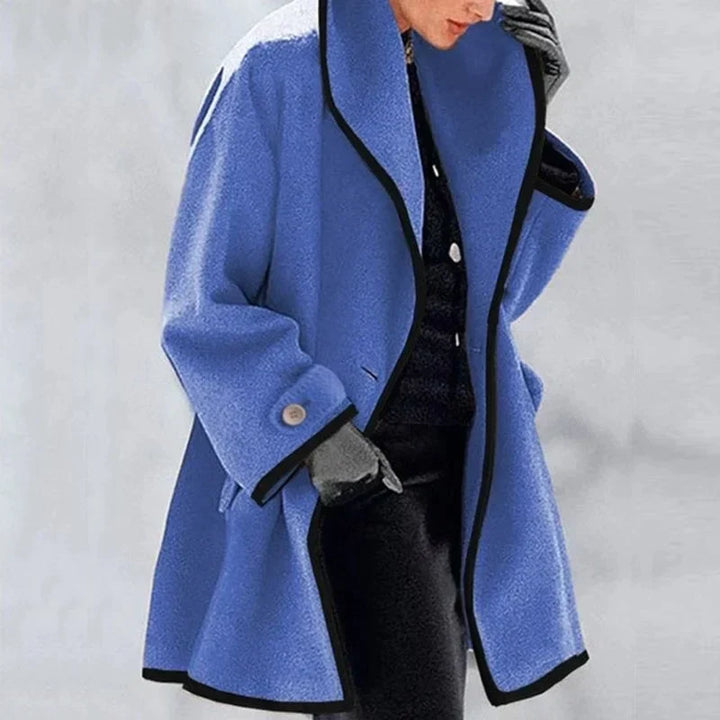 Meleg téli gyapjú női trench coat - Emma