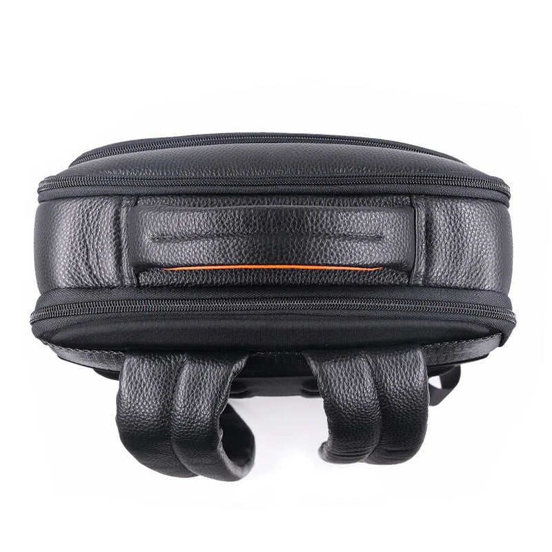 Prémium bőr hátizsák ujjlenyomat-zárral – Férfi betörésbiztos keresztpántos hátizsák