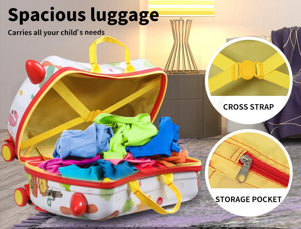 Gyermek 2 az 1-ben Roller Bőrönd 360°-os Kerekekkel