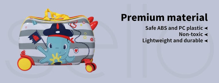 Gyermek 2 az 1-ben Roller Bőrönd 360°-os Kerekekkel