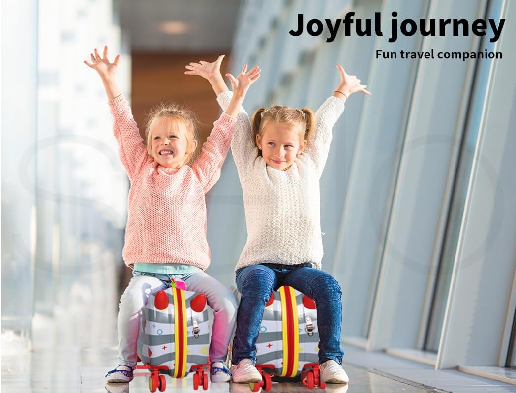 Gyermek 2 az 1-ben Roller Bőrönd 360°-os Kerekekkel