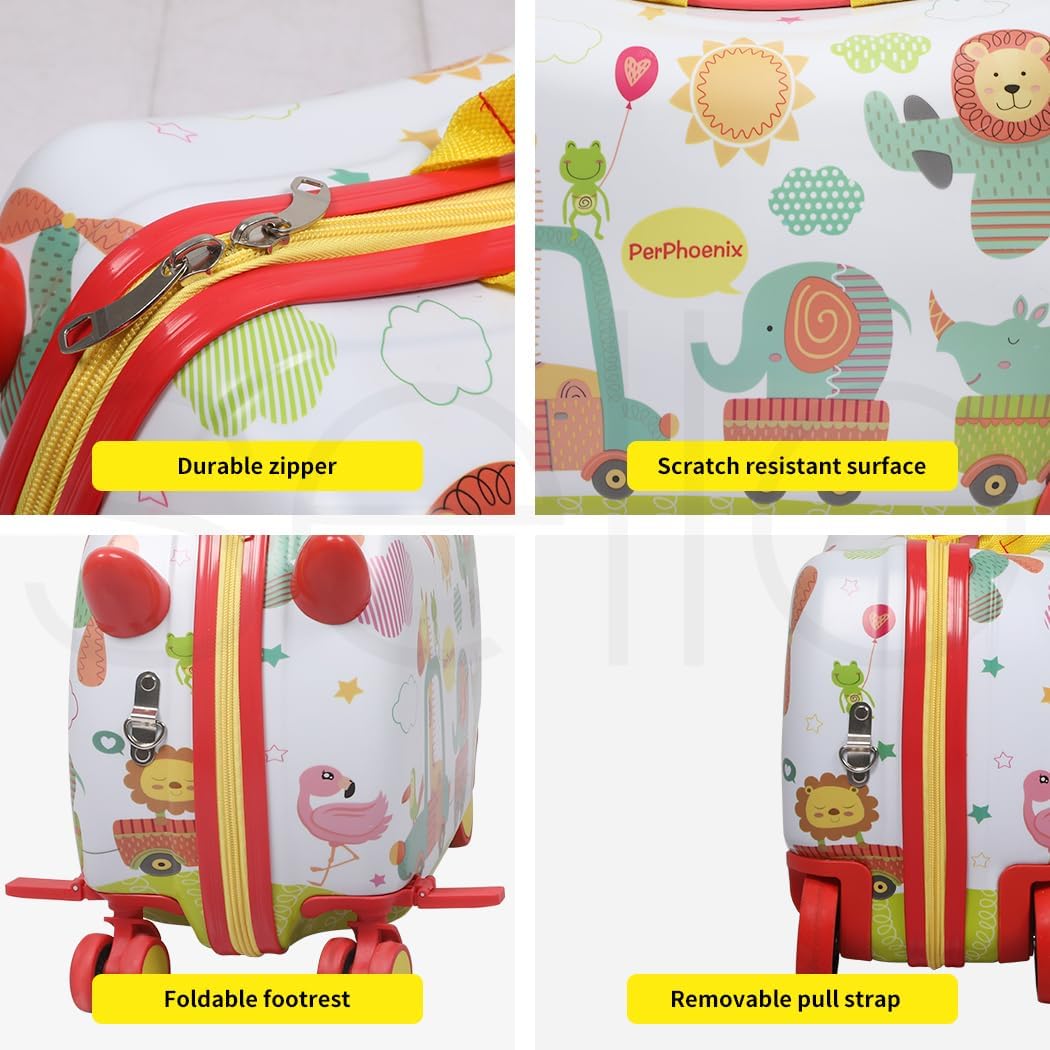 Gyermek 2 az 1-ben Roller Bőrönd 360°-os Kerekekkel