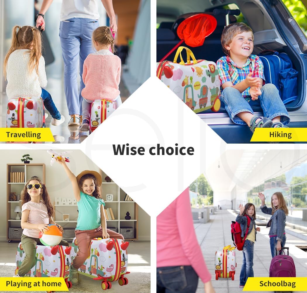 Gyermek 2 az 1-ben Roller Bőrönd 360°-os Kerekekkel