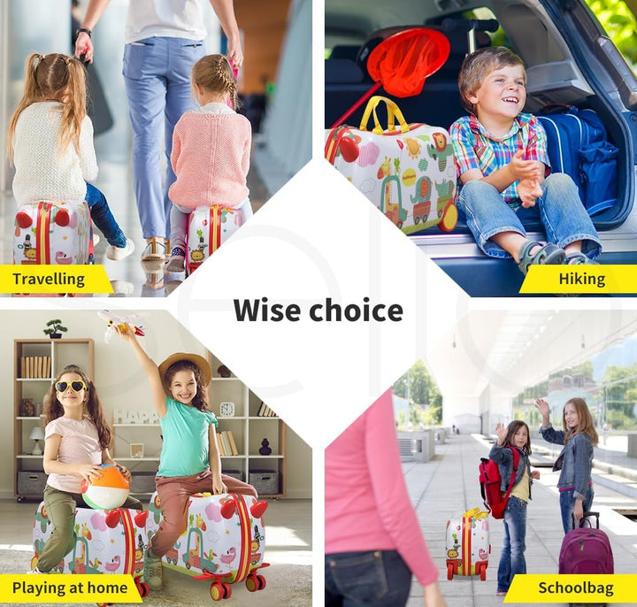 Gyermek 2 az 1-ben Roller Bőrönd 360°-os Kerekekkel