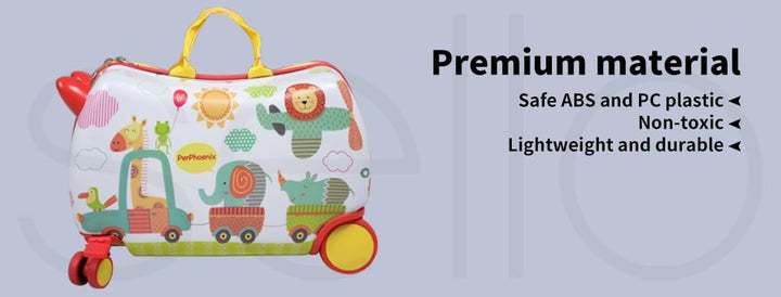 Gyermek 2 az 1-ben Roller Bőrönd 360°-os Kerekekkel