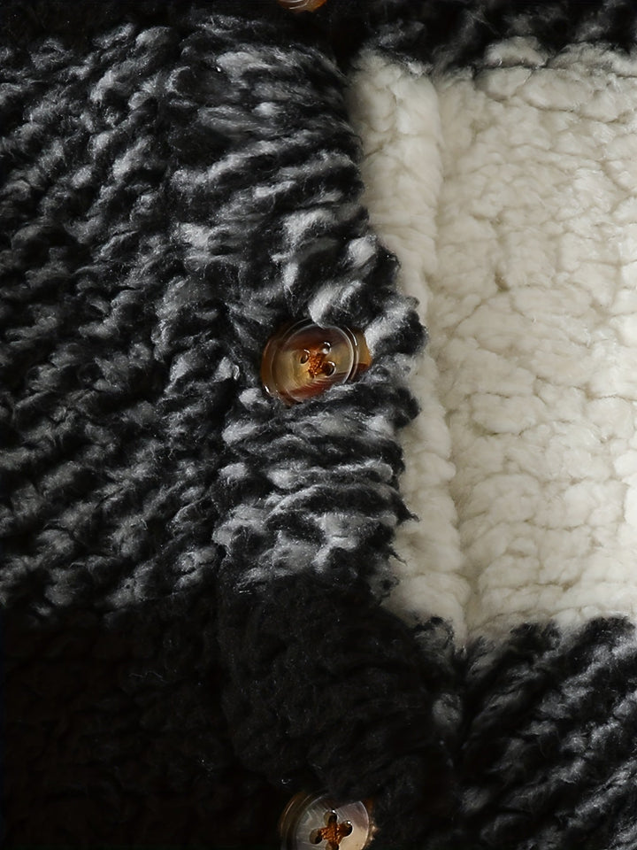 Rowie gyerekeknek készült puha, kockás plüssdzseki – ideális hűvös napokra