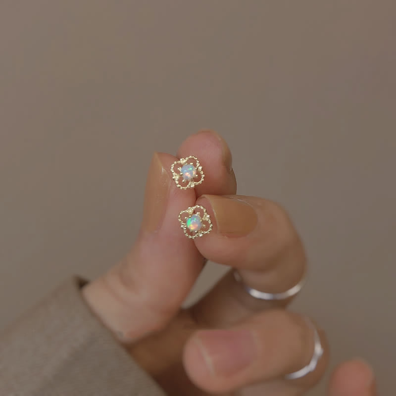 Finom vintage fülbevalók opállel - Seraphina